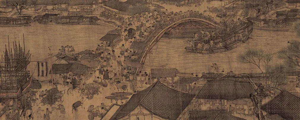 along the river near the qingming festival