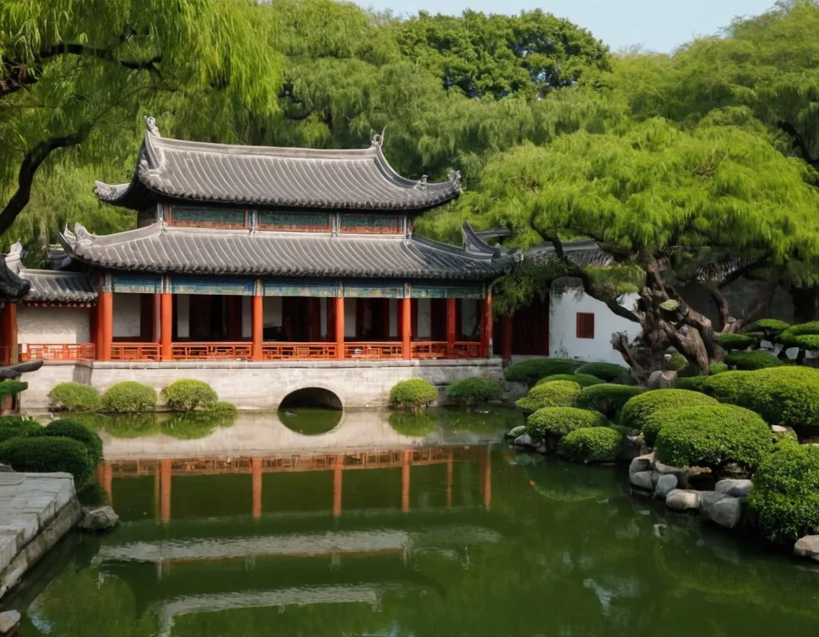 Classical Chinese garden in Suzhou