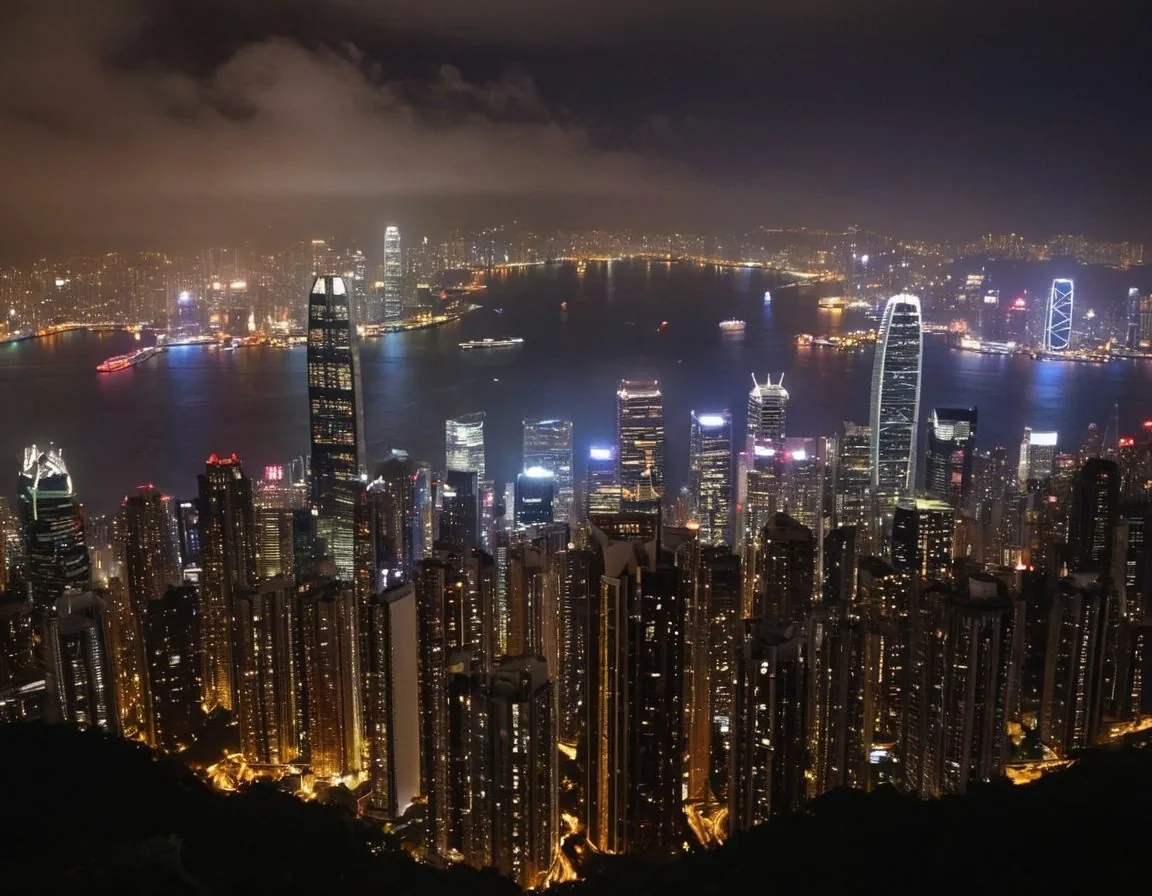 Night view from Victoria Peak